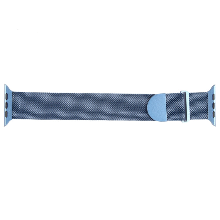 For Apple Watch 2 38mm Milanese Metal Magnetic Watch Band(Blue) - Watch Bands by PMC Jewellery | Online Shopping South Africa | PMC Jewellery