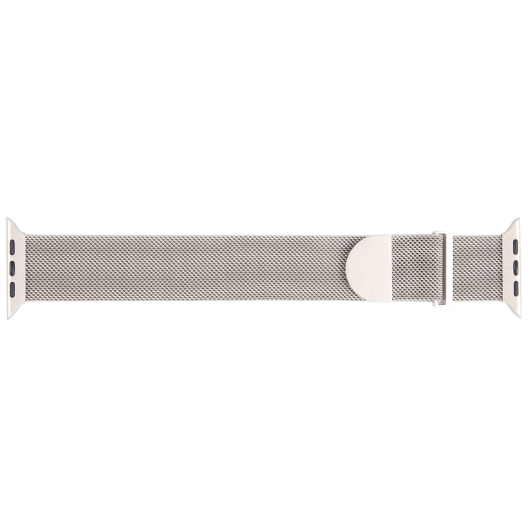 For Apple Watch 2 42mm Milanese Metal Magnetic Watch Band(Starlight) - Watch Bands by PMC Jewellery | Online Shopping South Africa | PMC Jewellery