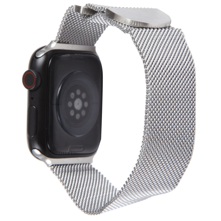 For Apple Watch 38mm Milanese Metal Magnetic Watch Band(Silver) - Watch Bands by PMC TechLife | Online Shopping South Africa | PMC TechLife