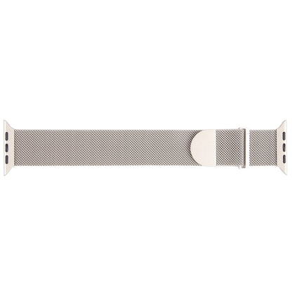 For Apple Watch 9 45mm Milanese Metal Magnetic Watch Band(Starlight) - Watch Bands by PMC Jewellery | Online Shopping South Africa | PMC Jewellery