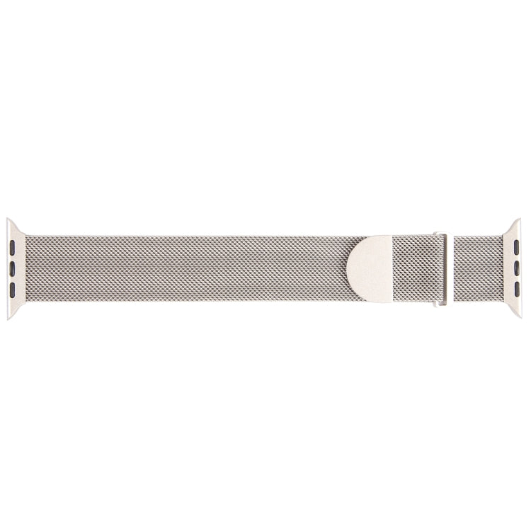 For Apple Watch 9 41mm Milanese Metal Magnetic Watch Band(Starlight) - Watch Bands by PMC Jewellery | Online Shopping South Africa | PMC Jewellery