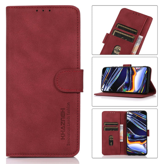 For iPhone 15 Pro KHAZNEH Matte Texture Leather Phone Case(Red) - iPhone 15 Pro Cases by PMC Jewellery | Online Shopping South Africa | PMC Jewellery