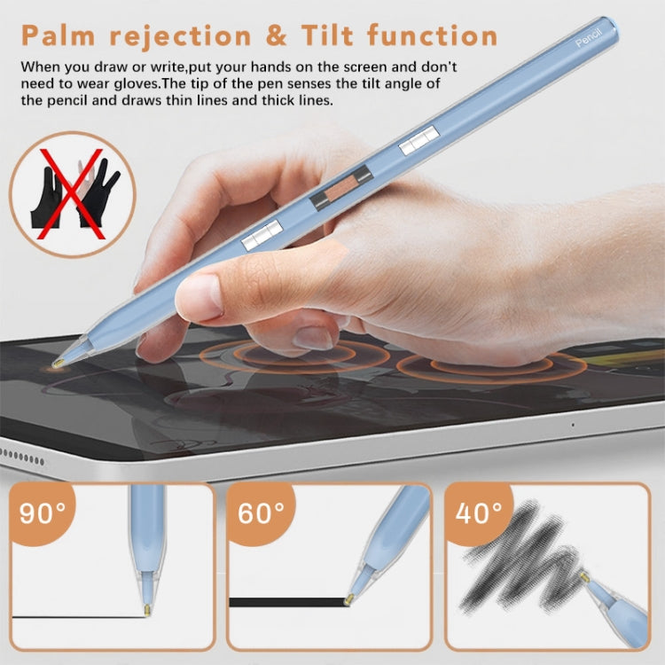 P10s Transparent Case Wireless Charging Stylus Pen for iPad 2018 or Later(Light Green) - Stylus Pen by PMC TechLife | Online Shopping South Africa | PMC TechLife