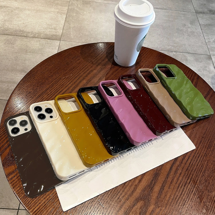 For iPhone 14 Plus Solid Color Wave Texture TPU Phone Case(Black) - iPhone 14 Plus Cases by PMC TechLife | Online Shopping South Africa | PMC TechLife