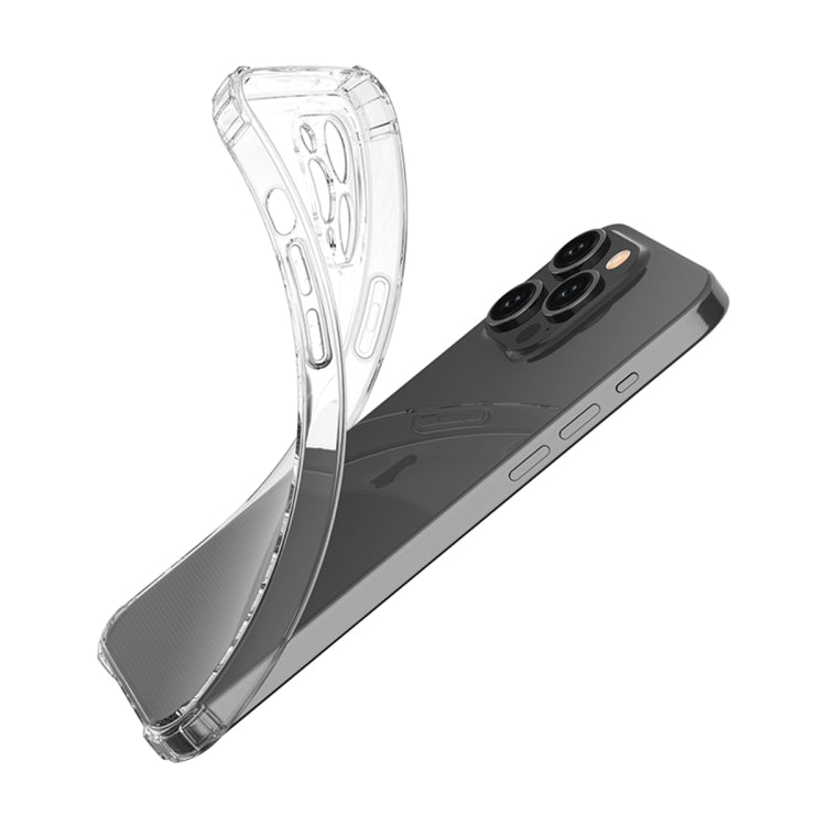 For iPhone 15 Pro Four-Corner Shockproof Clear TPU Phone Case(Transparent) - free shipping - PMC TechLife - Order now!