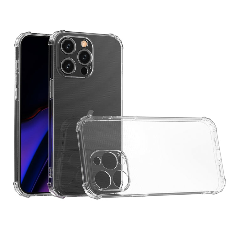 For iPhone 15 Pro Max Four-Corner Shockproof Clear TPU Phone Case(Transparent) - iPhone 15 Pro Max Cases by PMC Jewellery | Online Shopping South Africa | PMC Jewellery