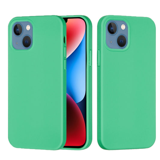 For iPhone 15 Solid Color Silicone Phone Case(Green) - iPhone 15 Cases by PMC Jewellery | Online Shopping South Africa | PMC Jewellery