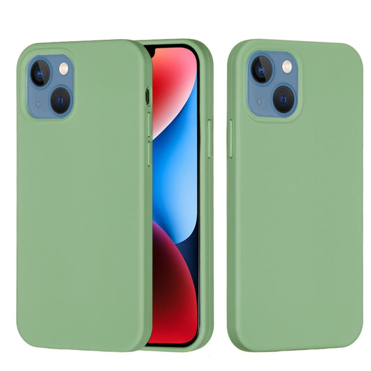 For iPhone 15 Plus Solid Color Silicone Phone Case(Mint Green) - iPhone 15 Plus Cases by PMC Jewellery | Online Shopping South Africa | PMC Jewellery