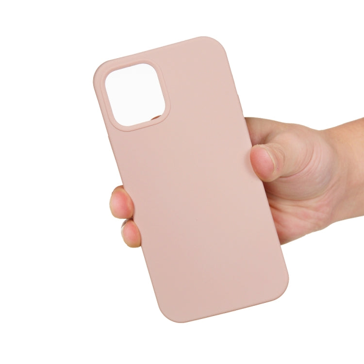 For iPhone 15 Plus Solid Color Silicone Phone Case(Sand Pink) - iPhone 15 Plus Cases by PMC TechLife | Online Shopping South Africa | PMC TechLife