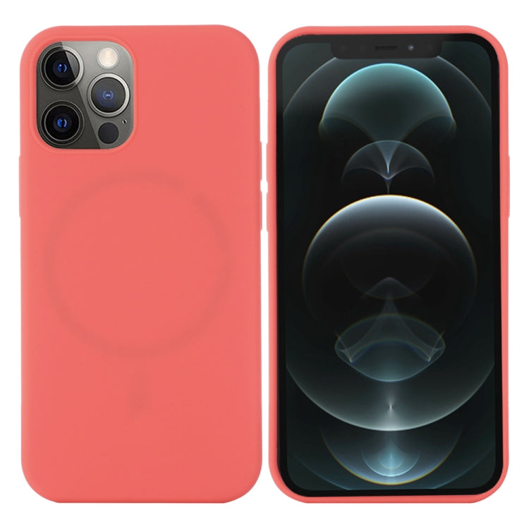 For iPhone 15 Pro Max Shockproof Silicone Magsafe Phone Case(Pink Orange) - free shipping - PMC TechLife - Order now!