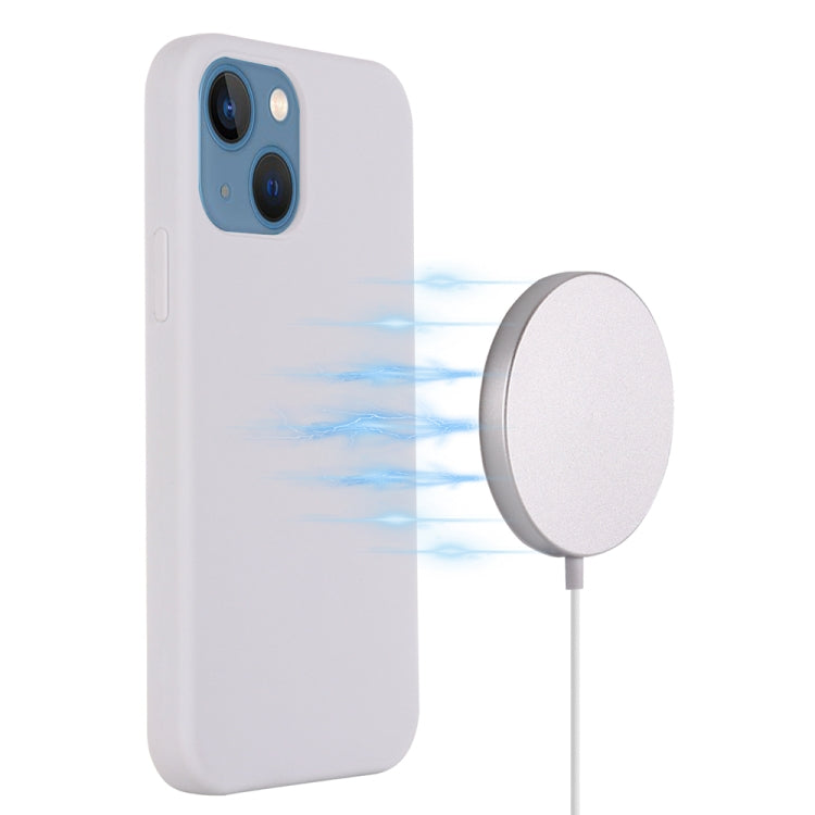 For iPhone 15 Plus Shockproof Silicone Magsafe Phone Case(White) - iPhone 15 Plus Cases by PMC Jewellery | Online Shopping South Africa | PMC Jewellery