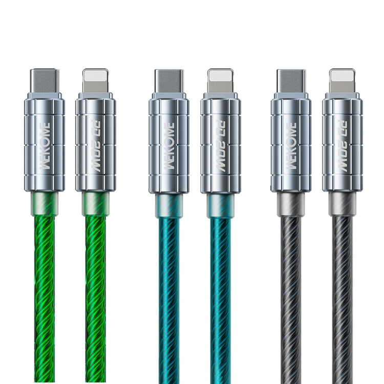 WK WDC-205 PD 20W USB-C/Type-C to 8 Pin Super Fast Charge Data Cable, Length: 1m(Black) - 2 in 1 Cable by WK | Online Shopping South Africa | PMC TechLife | Buy Now Pay Later Mobicred