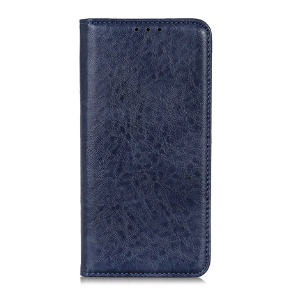 For iPhone 15 Pro Magnetic Crazy Horse Texture Horizontal Flip Leather Phone Case(Blue) - iPhone 15 Pro Cases by PMC Jewellery | Online Shopping South Africa | PMC Jewellery