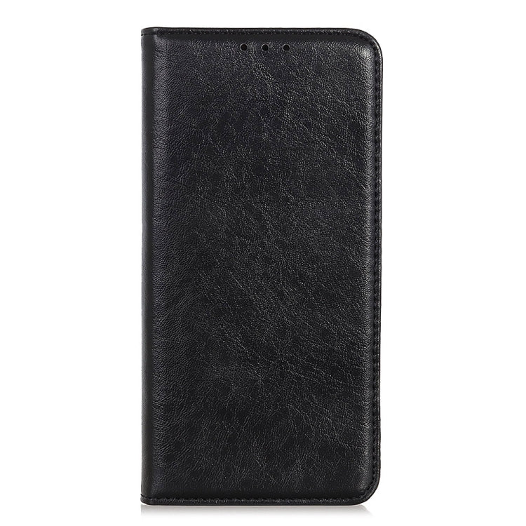 For iPhone 15 Plus Magnetic Crazy Horse Texture Horizontal Flip Leather Phone Case(Black) - free shipping - PMC TechLife - Order now!