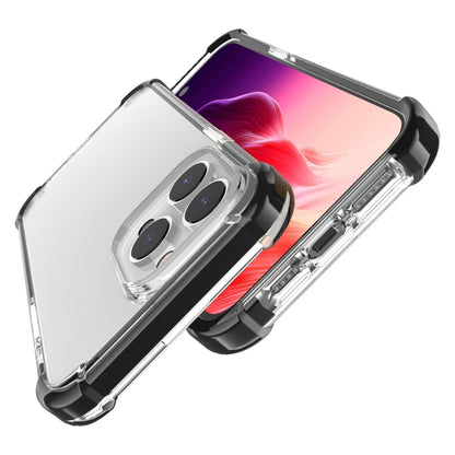 For iPhone 15 Pro Max Four-corner Shockproof TPU + Acrylic Phone Case(Black + Transparent) - iPhone 15 Pro Max Cases by PMC Jewellery | Online Shopping South Africa | PMC Jewellery