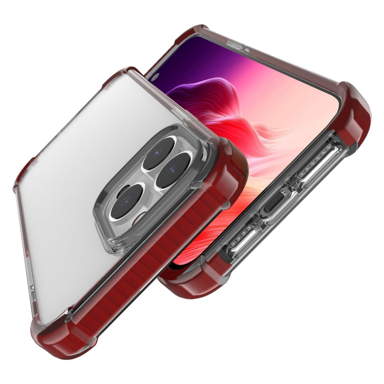 For iPhone 15 Pro Max Four-corner Shockproof TPU + Acrylic Phone Case(Brown) - iPhone 15 Pro Max Cases by PMC TechLife | Online Shopping South Africa | PMC TechLife