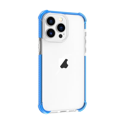 For iPhone 15 Pro Four-corner Shockproof TPU + Acrylic Phone Case(Blue) - iPhone 15 Pro Cases by PMC Jewellery | Online Shopping South Africa | PMC Jewellery