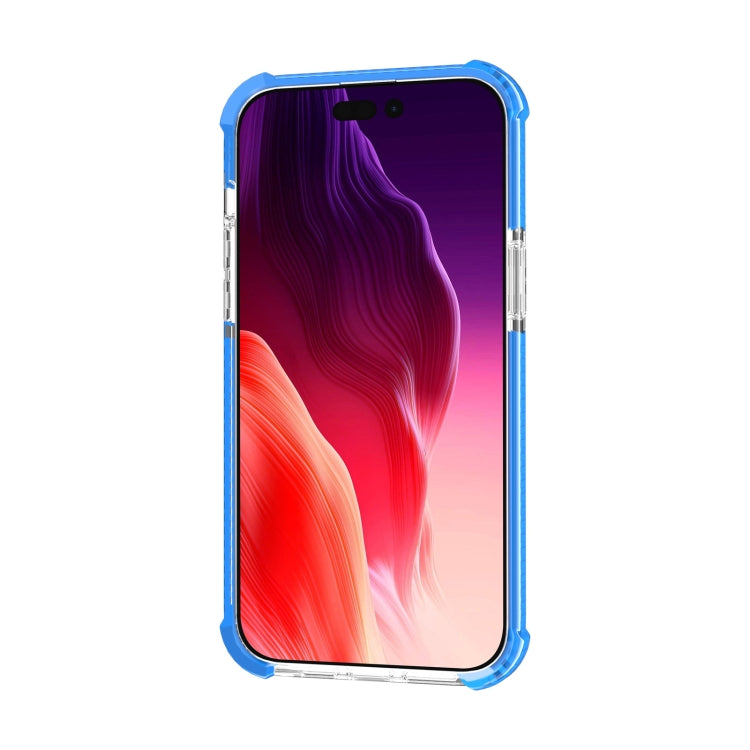 For iPhone 15 Pro Four-corner Shockproof TPU + Acrylic Phone Case(Blue) - iPhone 15 Pro Cases by PMC Jewellery | Online Shopping South Africa | PMC Jewellery