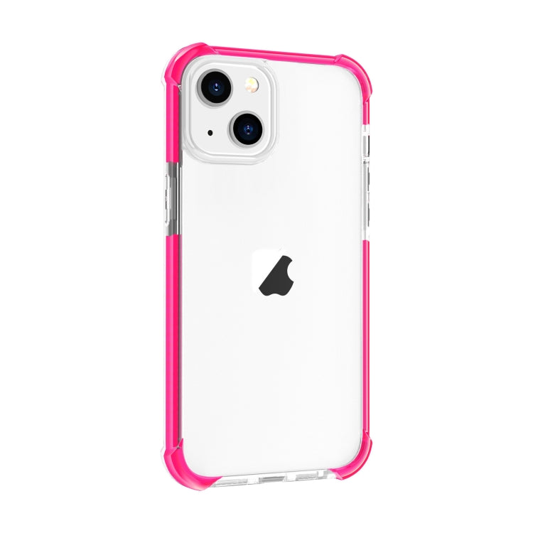 For iPhone 15 Plus Four-corner Shockproof TPU + Acrylic Phone Case(Pink) - iPhone 15 Plus Cases by PMC TechLife | Online Shopping South Africa | PMC TechLife