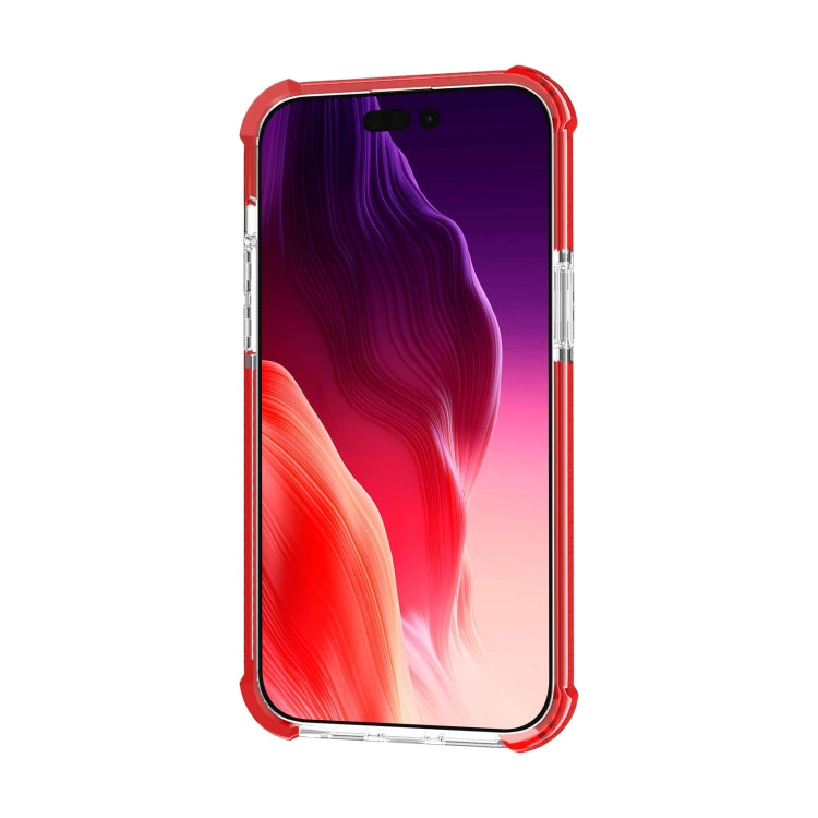 For iPhone 15 Four-corner Shockproof TPU + Acrylic Phone Case(Red) - iPhone 15 Cases by PMC TechLife | Online Shopping South Africa | PMC TechLife