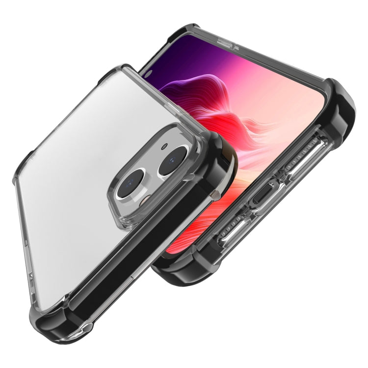For iPhone 15 Four-corner Shockproof TPU + Acrylic Phone Case(Black) - iPhone 15 Cases by PMC TechLife | Online Shopping South Africa | PMC TechLife