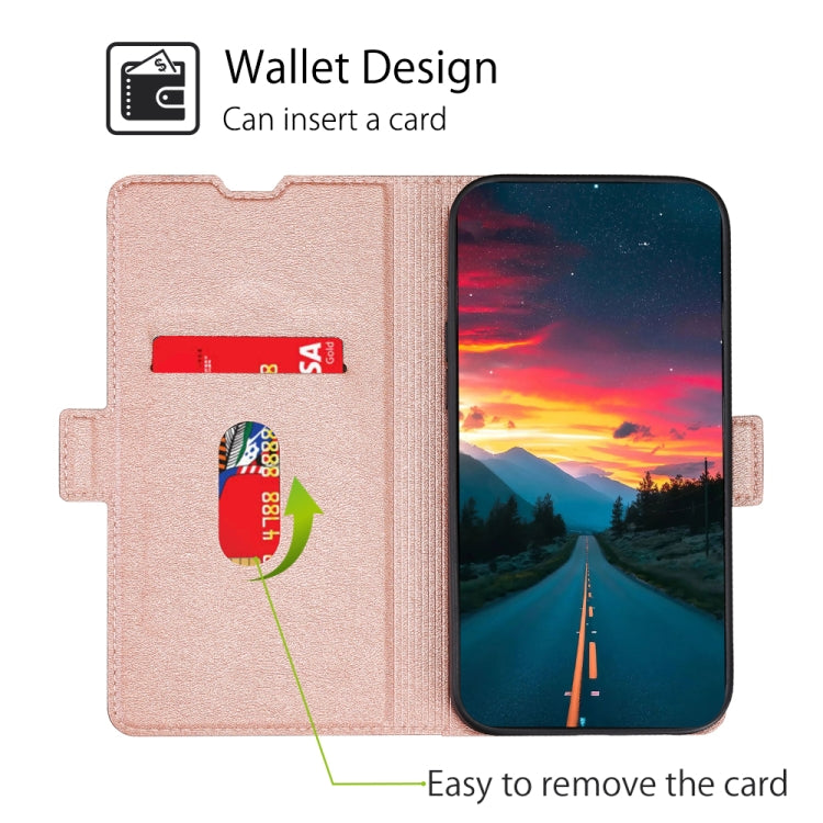 For Infinix Smart 7 HD Ultra-thin Voltage Side Buckle Horizontal Flip Leather Phone Case(Rose Gold) - free shipping - PMC TechLife - Order now!