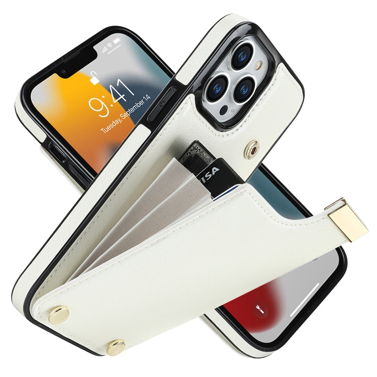For iPhone 11 Pro Metal Buckle Card Slots Phone Case(White) - free shipping - PMC TechLife - Order now!