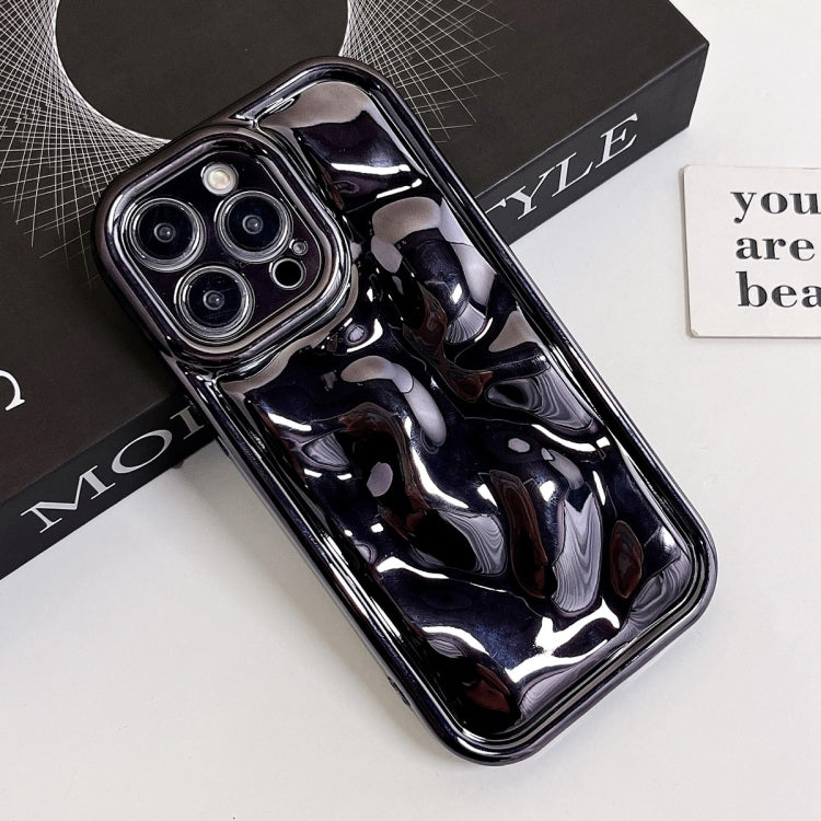 For iPhone 14 Pro Max Electroplating Meteorite Texture TPU Phone Case(Black) - free shipping - PMC TechLife - Order now!