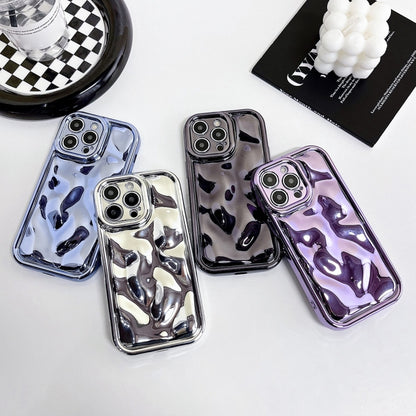 For iPhone 14 Pro Max Electroplating Meteorite Texture TPU Phone Case(Purple) - iPhone 14 Pro Max Cases by PMC Jewellery | Online Shopping South Africa | PMC Jewellery