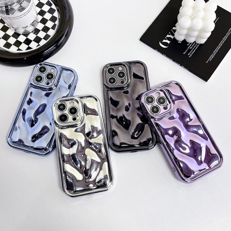 For iPhone XS Max Electroplating Meteorite Texture TPU Phone Case(Silver) - free shipping - PMC TechLife - Order now!