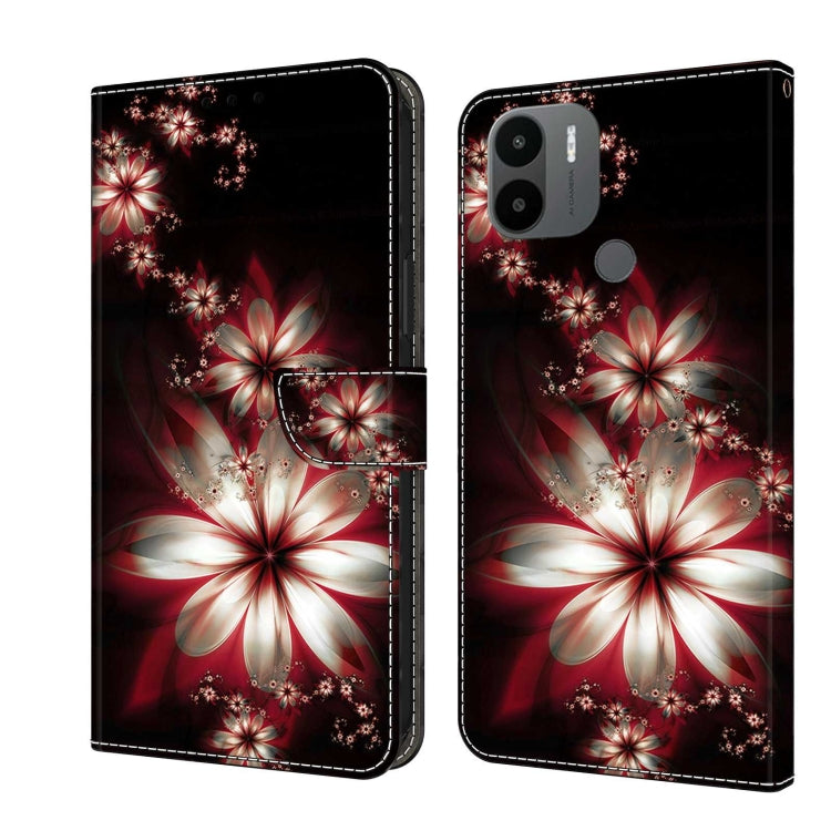 For Xiaomi Redmi A1+ / A2 / A2+ Crystal 3D Shockproof Protective Leather Phone Case(Fantastic Flower) - free shipping - PMC TechLife - Order now!