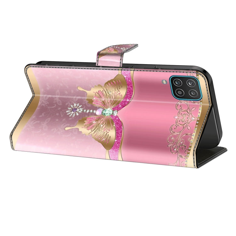 For Xiaomi Redmi 9 Crystal 3D Shockproof Protective Leather Phone Case(Pink Bottom Butterfly) - free shipping - PMC TechLife - Order now!