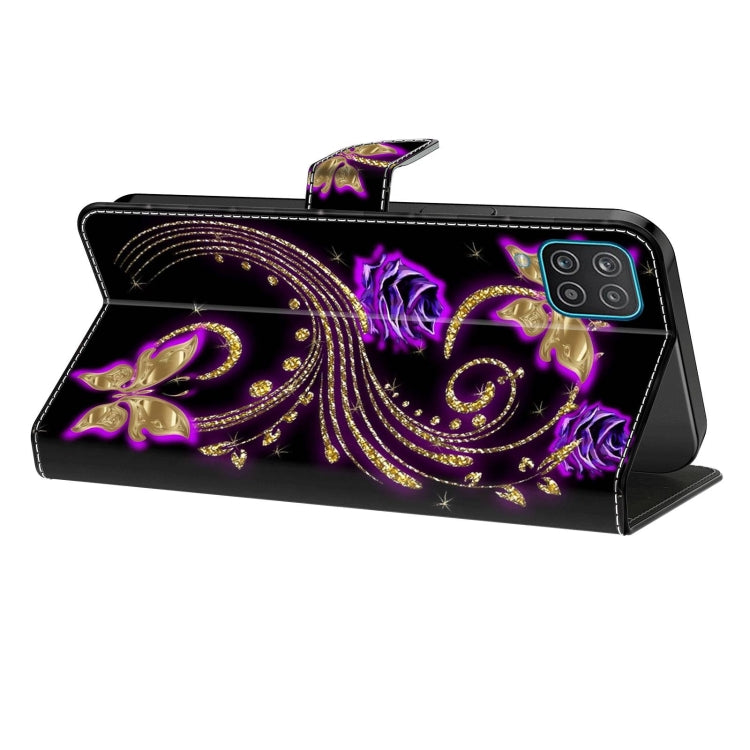For Xiaomi Redmi 9 Crystal 3D Shockproof Protective Leather Phone Case(Purple Flower Butterfly) - free shipping - PMC TechLife - Order now!