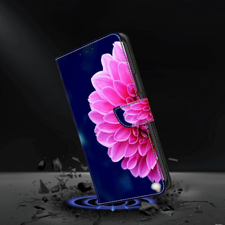 For Xiaomi Redmi 9A Crystal 3D Shockproof Protective Leather Phone Case(Pink Petals) - free shipping - PMC TechLife - Order now!