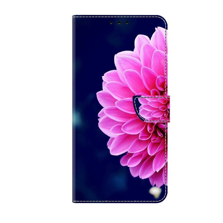 For Xiaomi Redmi 9C Crystal 3D Shockproof Protective Leather Phone Case(Pink Petals) - Xiaomi Cases by PMC Jewellery | Online Shopping South Africa | PMC Jewellery