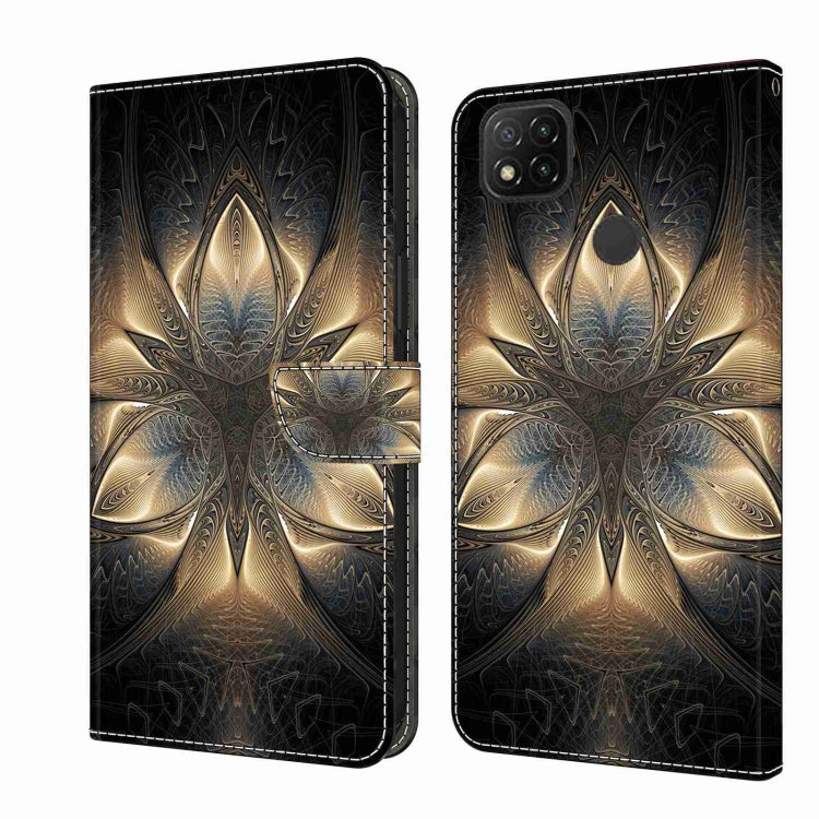 For Xiaomi Redmi 9C Crystal 3D Shockproof Protective Leather Phone Case(Luminous Building) - free shipping - PMC TechLife - Order now!