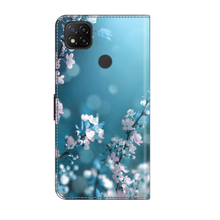 For Xiaomi Redmi 9C Crystal 3D Shockproof Protective Leather Phone Case(Plum Flower) - Xiaomi Cases by PMC Jewellery | Online Shopping South Africa | PMC Jewellery