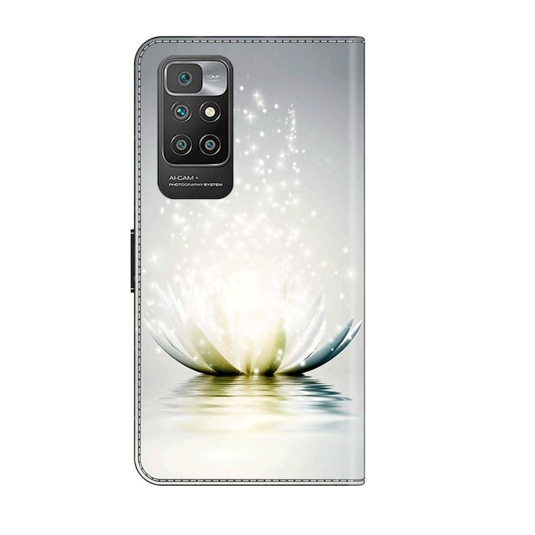 For Xiaomi Redmi 10 Crystal 3D Shockproof Protective Leather Phone Case(Light Lotus) - free shipping - PMC TechLife - Order now!