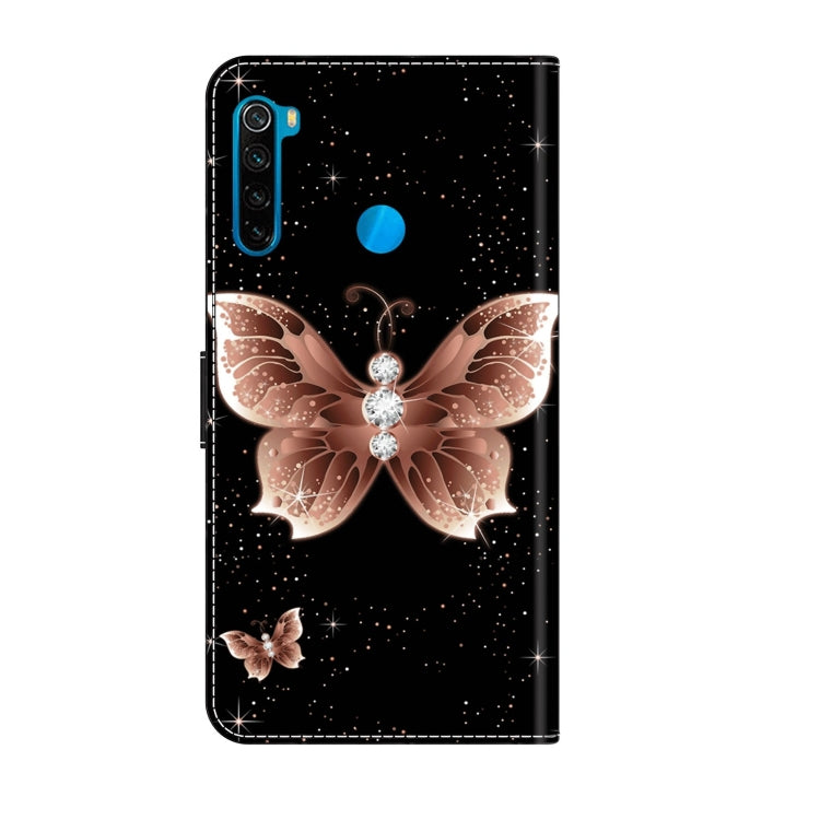 For Xiaomi Redmi Note 8T Crystal 3D Shockproof Protective Leather Phone Case(Pink Diamond Butterfly) - free shipping - PMC TechLife - Order now!