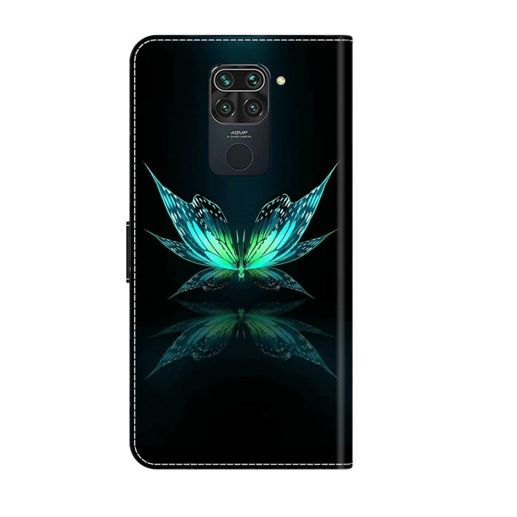 For Xiaomi Redmi Note 9 Crystal 3D Shockproof Protective Leather Phone Case(Reflection Dutterfly) - Xiaomi Cases by PMC Jewellery | Online Shopping South Africa | PMC Jewellery