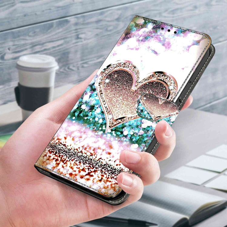 For Xiaomi Redmi Note 10 5G Crystal 3D Shockproof Protective Leather Phone Case(Pink Diamond Heart) - free shipping - PMC TechLife - Order now!
