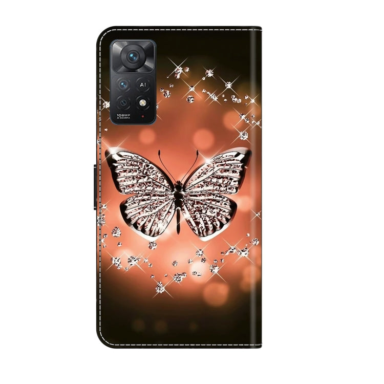 For Xiaomi Redmi Note 11 Pro 5G / 4G Global Crystal 3D Shockproof Protective Leather Phone Case(Crystal Butterfly) - Xiaomi Cases by PMC Jewellery | Online Shopping South Africa | PMC Jewellery