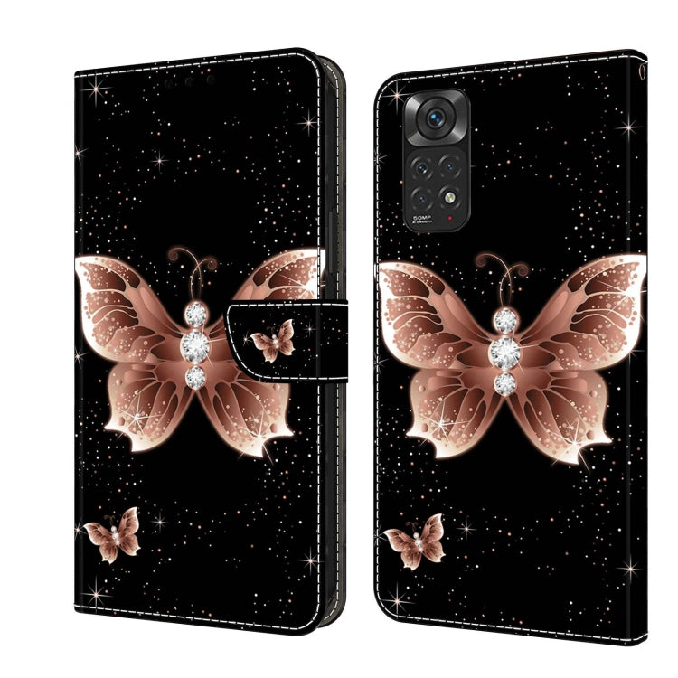 For Xiaomi Redmi Note 11 Global Crystal 3D Shockproof Protective Leather Phone Case(Pink Diamond Butterfly) - free shipping - PMC TechLife - Order now!