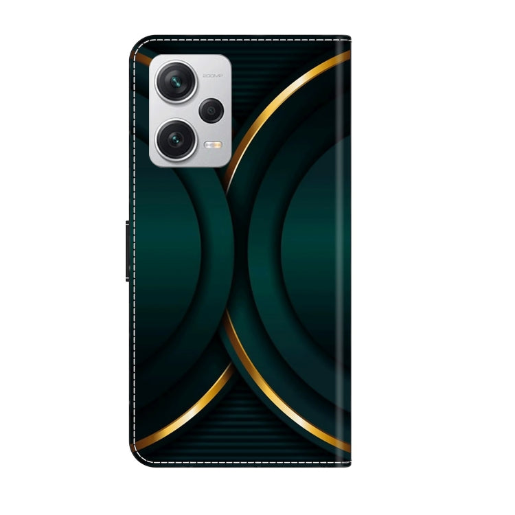 For Xiaomi Redmi Note 12 Pro+ Crystal 3D Shockproof Protective Leather Phone Case(Gold Outline) - free shipping - PMC TechLife - Order now!