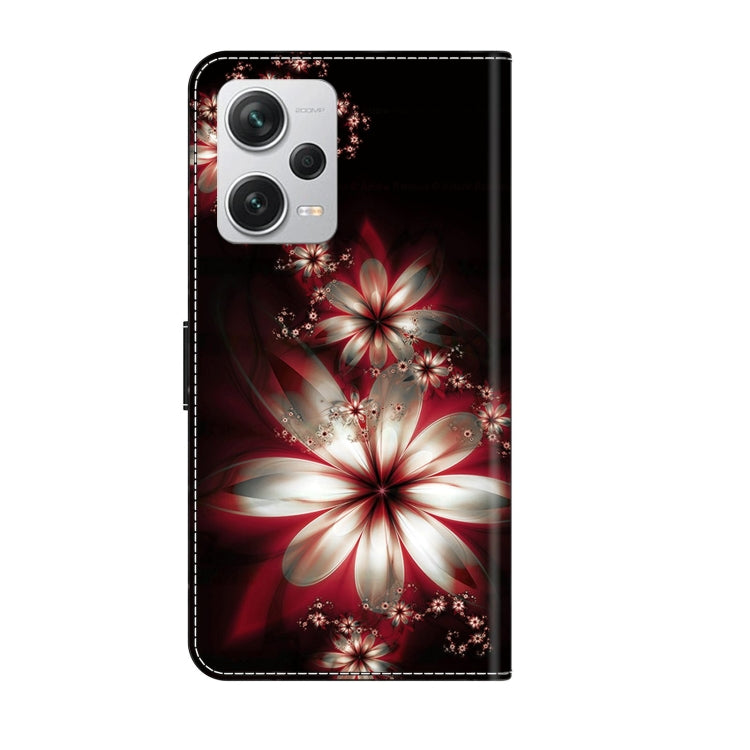 For Xiaomi Redmi Note 12 Pro+ Crystal 3D Shockproof Protective Leather Phone Case(Fantastic Flower) - Xiaomi Cases by PMC Jewellery | Online Shopping South Africa | PMC Jewellery