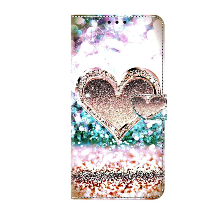 For Xiaomi Redmi Note 12 4G Crystal 3D Shockproof Protective Leather Phone Case(Pink Diamond Heart) - free shipping - PMC TechLife - Order now!
