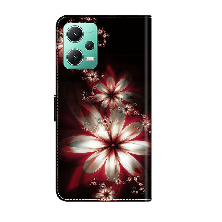 For Xiaomi Redmi Note 12 5G Global / Poco X5 Crystal 3D Shockproof Protective Leather Phone Case(Fantastic Flower) - free shipping - PMC TechLife - Order now!
