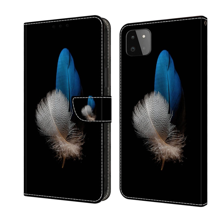 For Samsung Galaxy A22 5G Crystal 3D Shockproof Protective Leather Phone Case(Two Branches) - free shipping - PMC TechLife - Order now!