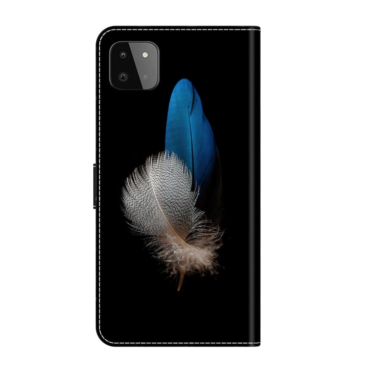 For Samsung Galaxy A22 5G Crystal 3D Shockproof Protective Leather Phone Case(Two Branches) - free shipping - PMC TechLife - Order now!