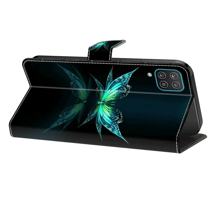 For Samsung Galaxy A32 5G Crystal 3D Shockproof Protective Leather Phone Case(Reflection Dutterfly) - free shipping - PMC TechLife - Order now!